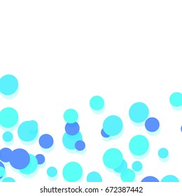Confetti abstract background. Bright colorful vector confetti isolated on white background.