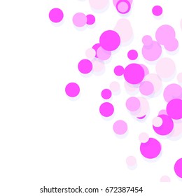 Confetti abstract background. Bright colorful vector confetti isolated on white background.