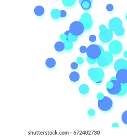 Confetti abstract background. Bright colorful vector confetti isolated on white background.