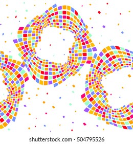 confetti abstract seamless pattern. Vector