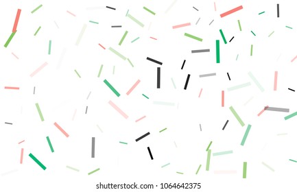 Confetti background abstract colorful pattern. Isolated on the white. Vector holiday illustration. Festive and stylish confetti background. Concept of happy birthday, party and holidays.