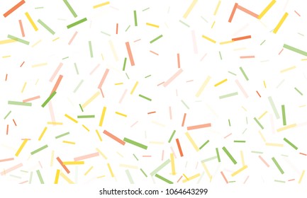 Confetti background abstract colorful pattern. Isolated on the white. Vector holiday illustration. Festive and stylish confetti background. Concept of happy birthday, party and holidays.