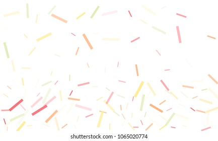 Confetti background abstract colorful pattern. Isolated on the white. Vector holiday illustration. Festive and stylish confetti background. Concept of happy birthday, party and holidays.