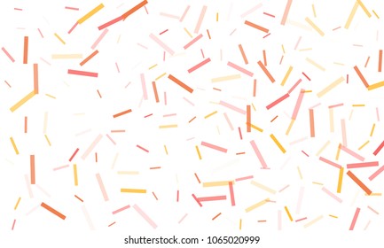 Confetti background abstract colorful pattern. Isolated on the white. Vector holiday illustration. Festive and stylish confetti background. Concept of happy birthday, party and holidays.