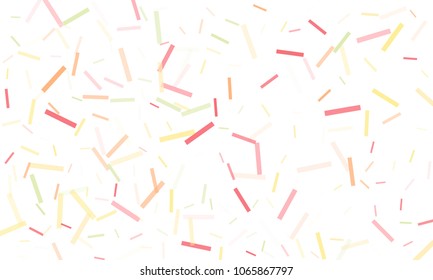 Confetti background abstract colorful pattern. Isolated on the white. Vector holiday illustration. Festive and stylish confetti background. Concept of happy birthday, party and holidays.