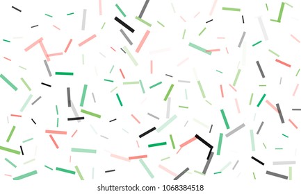 Confetti background abstract colorful pattern. Isolated on the white. Vector holiday illustration. Festive and stylish confetti background. Concept of happy birthday, party and holidays.