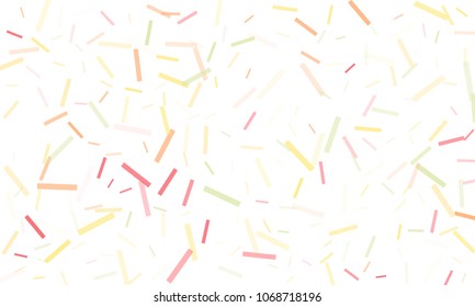 Confetti background abstract colorful pattern. Isolated on the white. Vector holiday illustration. Festive and stylish confetti background. Concept of happy birthday, party and holidays.