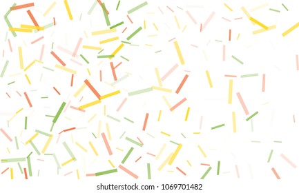 Confetti background abstract colorful pattern. Isolated on the white. Vector holiday illustration. Festive and stylish confetti background. Concept of happy birthday, party and holidays.