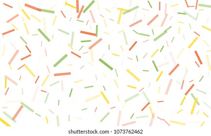 Confetti background abstract colorful pattern. Isolated on the white. Vector holiday illustration. Festive and stylish confetti background. Concept of happy birthday, party and holidays.