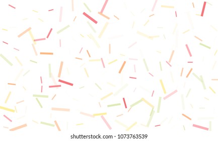 Confetti background abstract colorful pattern. Isolated on the white. Vector holiday illustration. Festive and stylish confetti background. Concept of happy birthday, party and holidays.