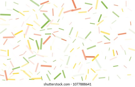 Confetti background abstract colorful pattern. Isolated on the white. Vector holiday illustration. Festive and stylish confetti background. Concept of happy birthday, party and holidays.