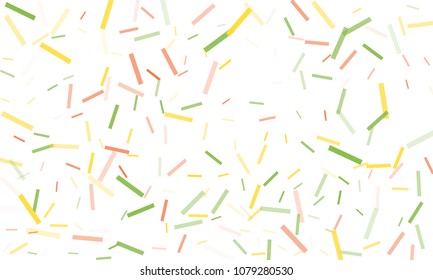 Confetti background abstract colorful pattern. Isolated on the white. Vector holiday illustration. Festive and stylish confetti background. Concept of happy birthday, party and holidays.