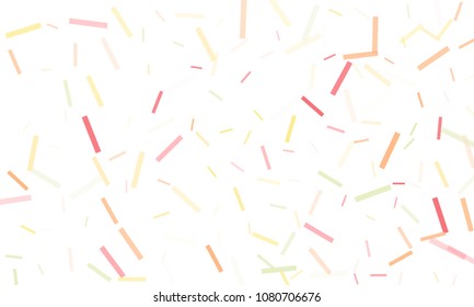 Confetti background abstract colorful pattern. Isolated on the white. Vector holiday illustration. Festive and stylish confetti background. Concept of happy birthday, party and holidays.