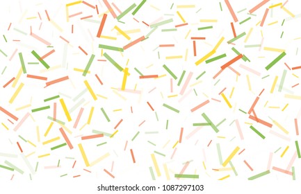Confetti background abstract colorful pattern. Isolated on the white. Vector holiday illustration. Festive and stylish confetti background. Concept of happy birthday, party and holidays.