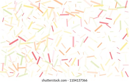 Confetti background abstract colorful pattern. Isolated on the white. Vector holiday illustration. Festive and stylish confetti background. Concept of happy birthday, party and holidays.