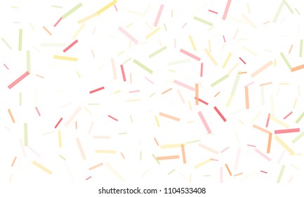 Confetti background abstract colorful pattern. Isolated on the white. Vector holiday illustration. Festive and stylish confetti background. Concept of happy birthday, party and holidays.