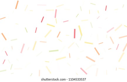 Confetti background abstract colorful pattern. Isolated on the white. Vector holiday illustration. Festive and stylish confetti background. Concept of happy birthday, party and holidays.