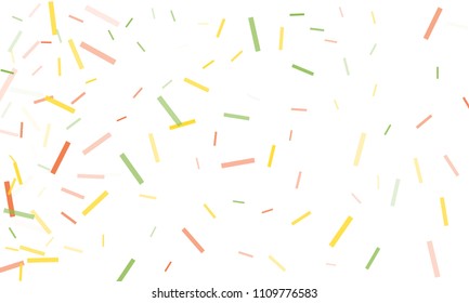 Confetti background abstract colorful pattern. Isolated on the white. Vector holiday illustration. Festive and stylish confetti background. Concept of happy birthday, party and holidays.