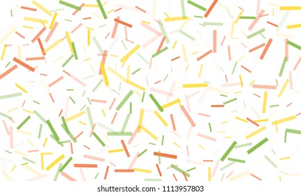 Confetti background abstract colorful pattern. Isolated on the white. Vector holiday illustration. Festive and stylish confetti background. Concept of happy birthday, party and holidays.