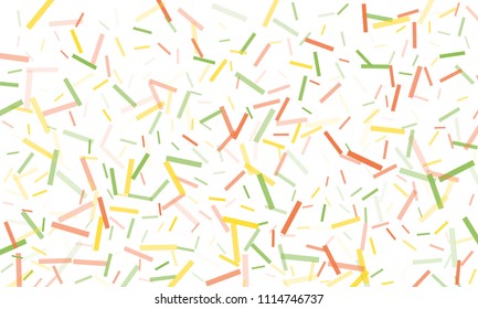 Confetti background abstract colorful pattern. Isolated on the white. Vector holiday illustration. Festive and stylish confetti background. Concept of happy birthday, party and holidays.