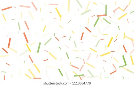 Confetti background abstract colorful pattern. Isolated on the white. Vector holiday illustration. Festive and stylish confetti background. Concept of happy birthday, party and holidays.