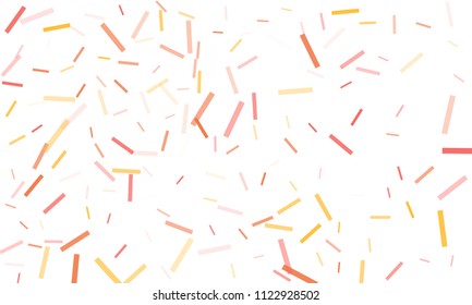 Confetti background abstract colorful pattern. Isolated on the white. Vector holiday illustration. Festive and stylish confetti background. Concept of happy birthday, party and holidays.