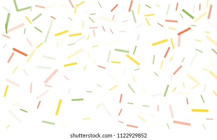 Confetti background abstract colorful pattern. Isolated on the white. Vector holiday illustration. Festive and stylish confetti background. Concept of happy birthday, party and holidays.