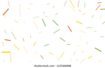 Confetti background abstract colorful pattern. Isolated on the white. Vector holiday illustration. Festive and stylish confetti background. Concept of happy birthday, party and holidays.