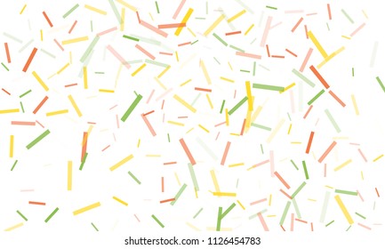 Confetti background abstract colorful pattern. Isolated on the white. Vector holiday illustration. Festive and stylish confetti background. Concept of happy birthday, party and holidays.