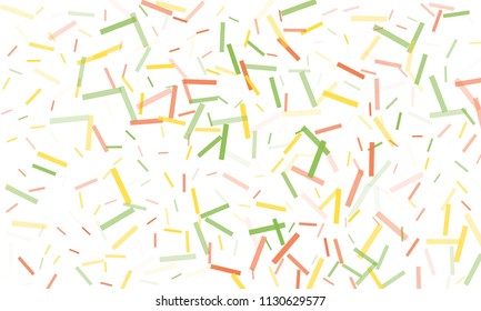 Confetti background abstract colorful pattern. Isolated on the white. Vector holiday illustration. Festive and stylish confetti background. Concept of happy birthday, party and holidays.