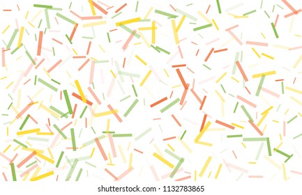 Confetti background abstract colorful pattern. Isolated on the white. Vector holiday illustration. Festive and stylish confetti background. Concept of happy birthday, party and holidays.