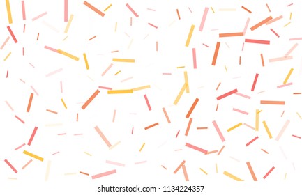 Confetti background abstract colorful pattern. Isolated on the white. Vector holiday illustration. Festive and stylish confetti background. Concept of happy birthday, party and holidays.