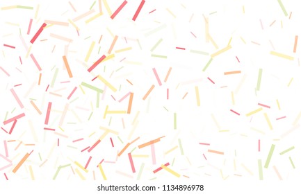 Confetti background abstract colorful pattern. Isolated on the white. Vector holiday illustration. Festive and stylish confetti background. Concept of happy birthday, party and holidays.