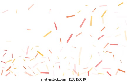 Confetti background abstract colorful pattern. Isolated on the white. Vector holiday illustration. Festive and stylish confetti background. Concept of happy birthday, party and holidays.