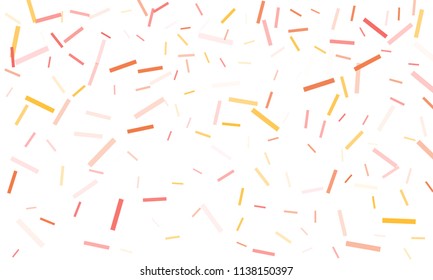 Confetti background abstract colorful pattern. Isolated on the white. Vector holiday illustration. Festive and stylish confetti background. Concept of happy birthday, party and holidays.
