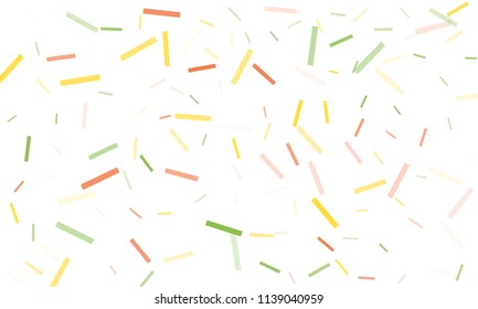 Confetti background abstract colorful pattern. Isolated on the white. Vector holiday illustration. Festive and stylish confetti background. Concept of happy birthday, party and holidays.