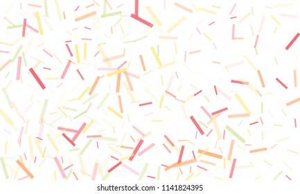 Confetti background abstract colorful pattern. Isolated on the white. Vector holiday illustration. Festive and stylish confetti background. Concept of happy birthday, party and holidays.