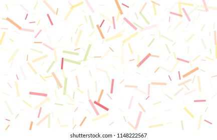 Confetti background abstract colorful pattern. Isolated on the white. Vector holiday illustration. Festive and stylish confetti background. Concept of happy birthday, party and holidays.