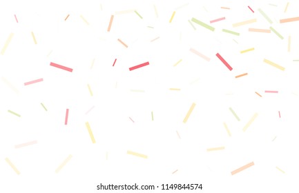 Confetti background abstract colorful pattern. Isolated on the white. Vector holiday illustration. Festive and stylish confetti background. Concept of happy birthday, party and holidays.