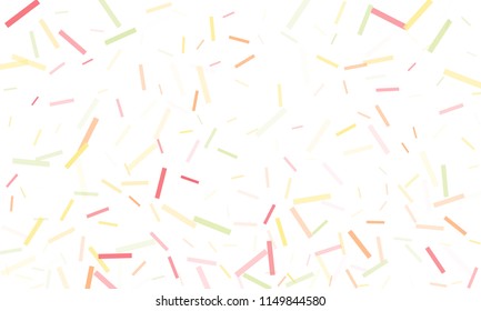 Confetti background abstract colorful pattern. Isolated on the white. Vector holiday illustration. Festive and stylish confetti background. Concept of happy birthday, party and holidays.