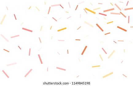 Confetti background abstract colorful pattern. Isolated on the white. Vector holiday illustration. Festive and stylish confetti background. Concept of happy birthday, party and holidays.