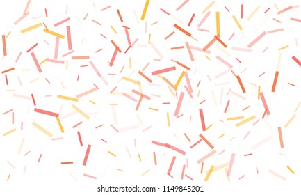 Confetti background abstract colorful pattern. Isolated on the white. Vector holiday illustration. Festive and stylish confetti background. Concept of happy birthday, party and holidays.