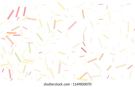 Confetti background abstract colorful pattern. Isolated on the white. Vector holiday illustration. Festive and stylish confetti background. Concept of happy birthday, party and holidays.