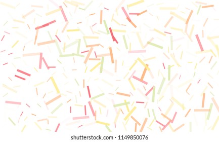 Confetti background abstract colorful pattern. Isolated on the white. Vector holiday illustration. Festive and stylish confetti background. Concept of happy birthday, party and holidays.