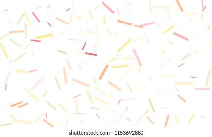 Confetti background abstract colorful pattern. Isolated on the white. Vector holiday illustration. Festive and stylish confetti background. Concept of happy birthday, party and holidays.