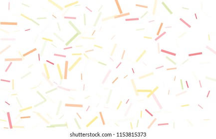 Confetti background abstract colorful pattern. Isolated on the white. Vector holiday illustration. Festive and stylish confetti background. Concept of happy birthday, party and holidays.