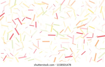 Confetti background abstract colorful pattern. Isolated on the white. Vector holiday illustration. Festive and stylish confetti background. Concept of happy birthday, party and holidays.