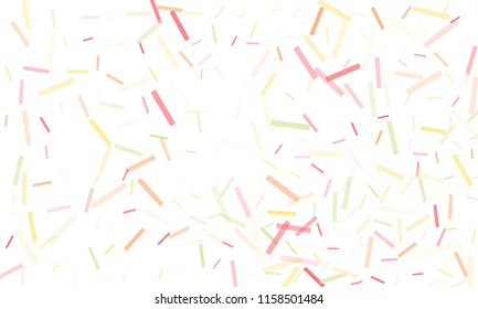 Confetti background abstract colorful pattern. Isolated on the white. Vector holiday illustration. Festive and stylish confetti background. Concept of happy birthday, party and holidays.