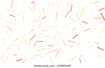 Confetti background abstract colorful pattern. Isolated on the white. Vector holiday illustration. Festive and stylish confetti background. Concept of happy birthday, party and holidays.