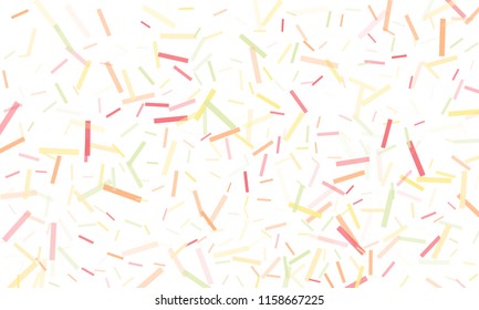 Confetti background abstract colorful pattern. Isolated on the white. Vector holiday illustration. Festive and stylish confetti background. Concept of happy birthday, party and holidays.